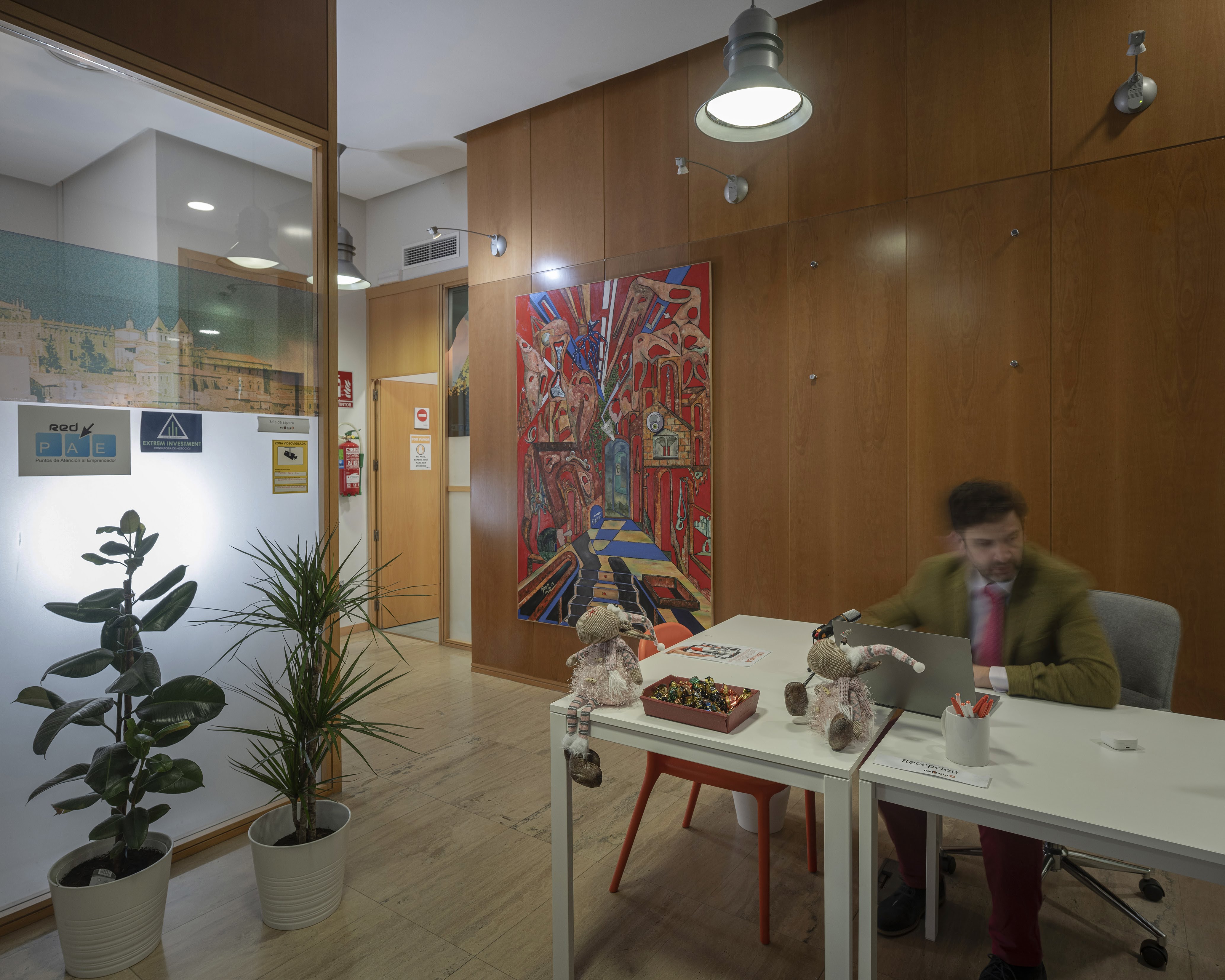 Recepción centro de negocios Mérida